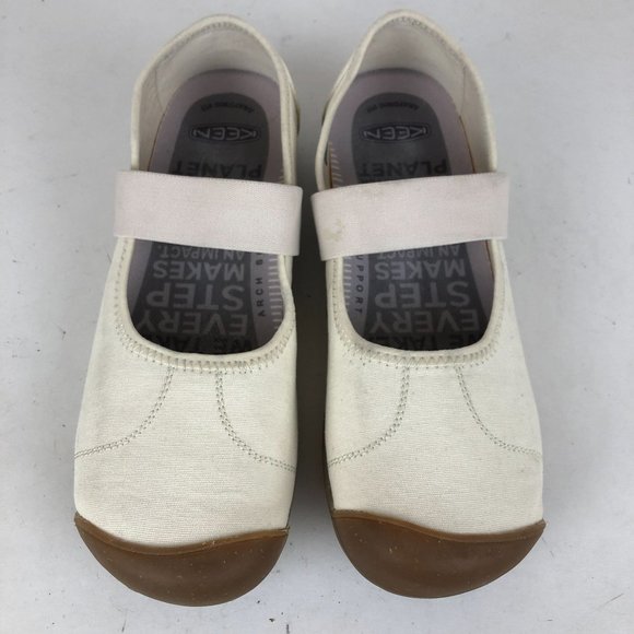 Keen Women's Cream and Brown Flats - Picture 4 of 11